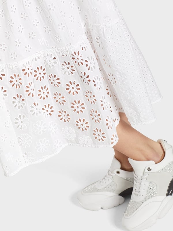 Marc Cain Sommerkleid mit Lochstickerei Zeitbegrenzte Promotion