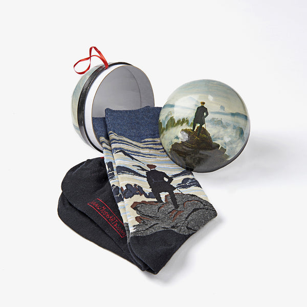 Musearta Geschenkkugel - Caspar David Friedrich, Der Wanderer über dem Nebelmeer 50% Rabatt mit kostenlosem Versand