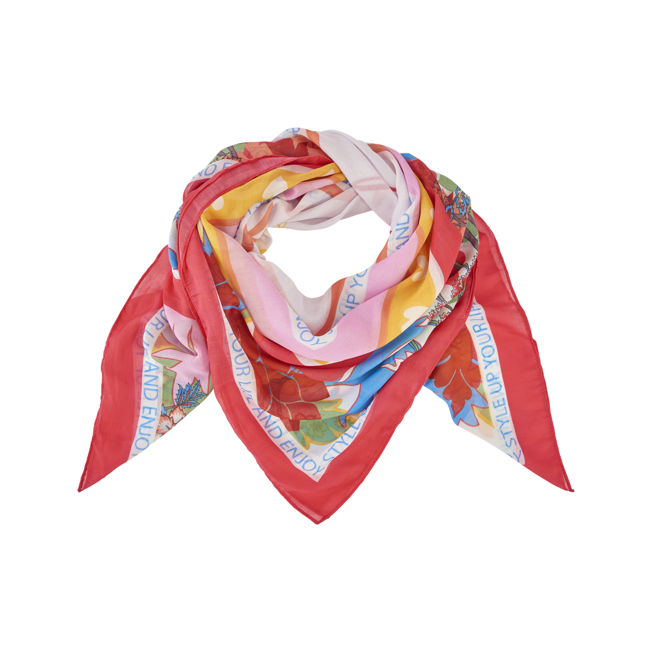Nitzsche Accessoires Schal für Damen gewebt mit stylischem Schriftzug Exklusive Angebote