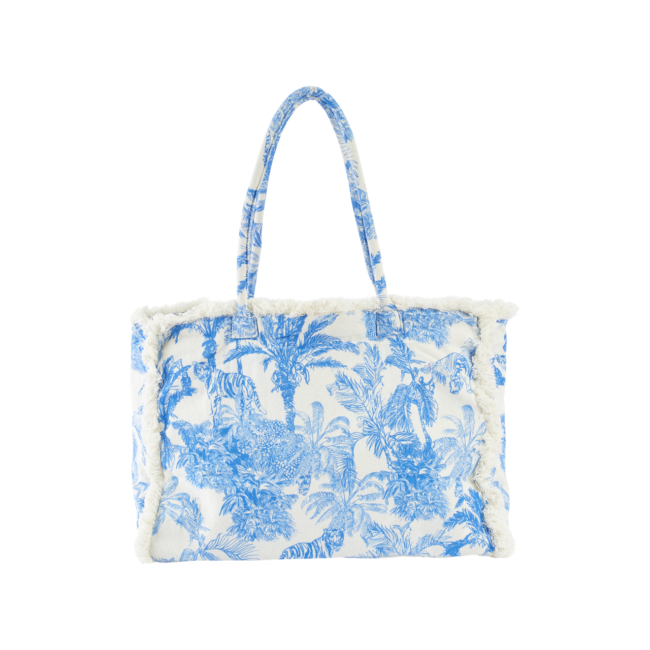 Nitzsche Accessoires Canvas Shopper in Dschungeloptik mit Stoffhenkel Neueste Stile