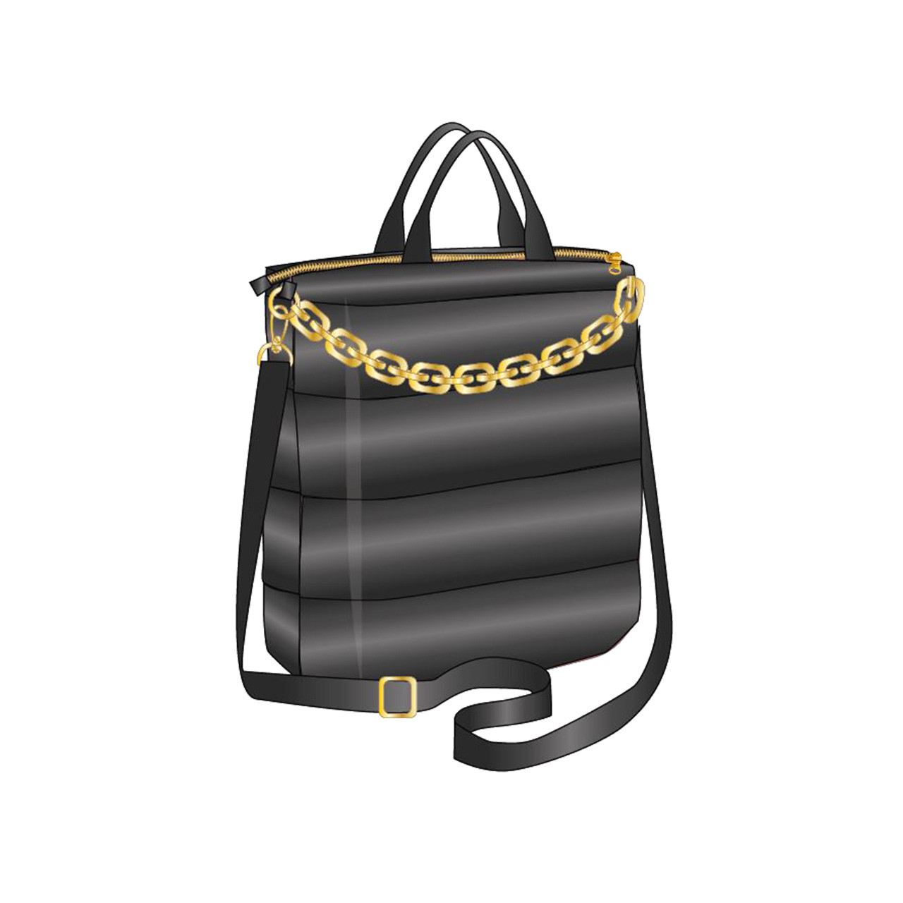 Nitzsche Accessoires Auffällige Handtasche mit goldener Kette Online Shopping