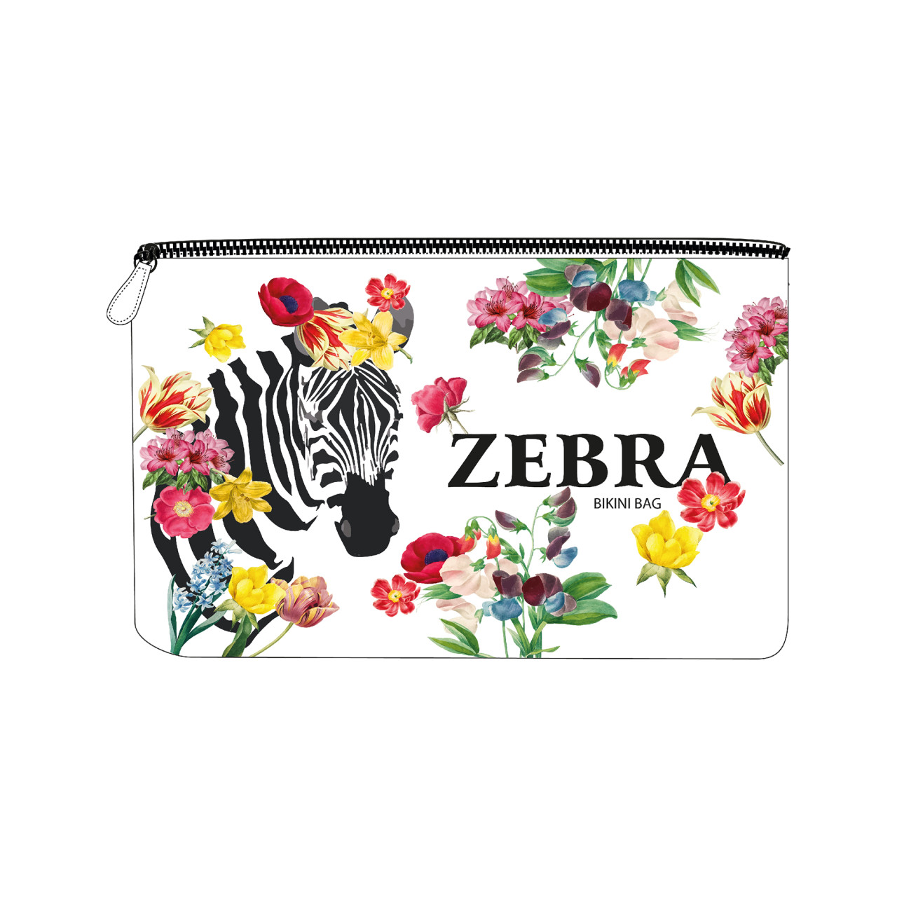 Nitzsche Accessoires Bikinibag mit buntem Zebra-Muster Super Sparpreis