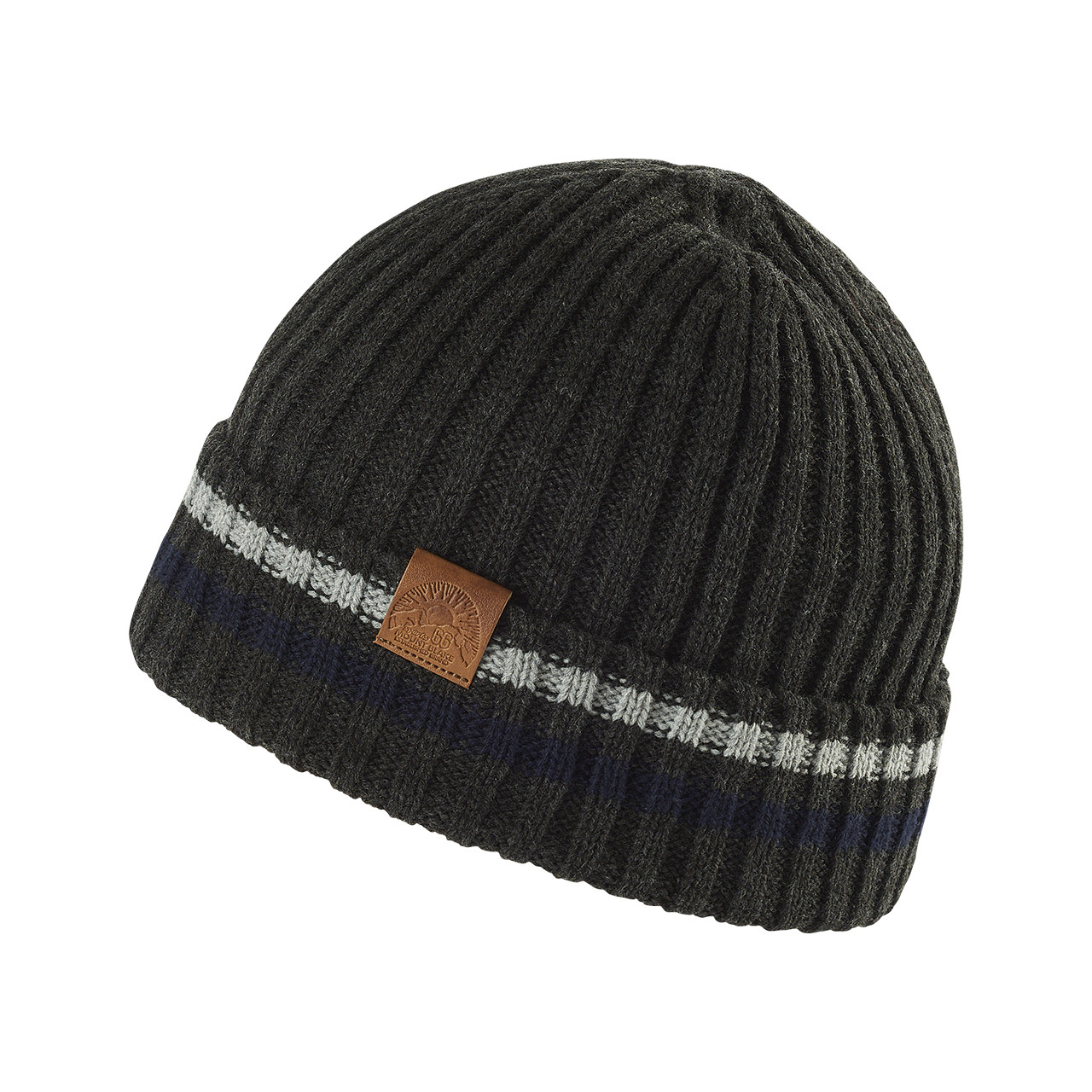 Nitzsche Accessoires Strickmütze mit dezenten Streifen für Herren Saisonschlussverkauf