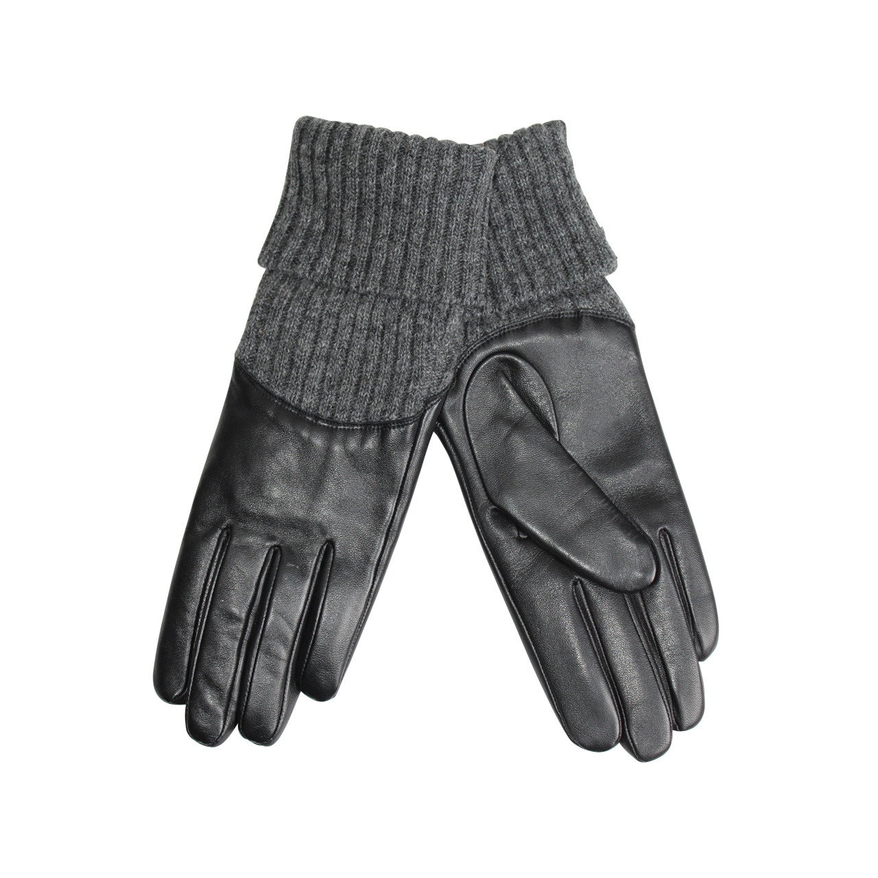 Nitzsche Accessoires Modischer Glattlederhandschuh für Damen mit Strickstulpe Bis zu 50% Rabatt