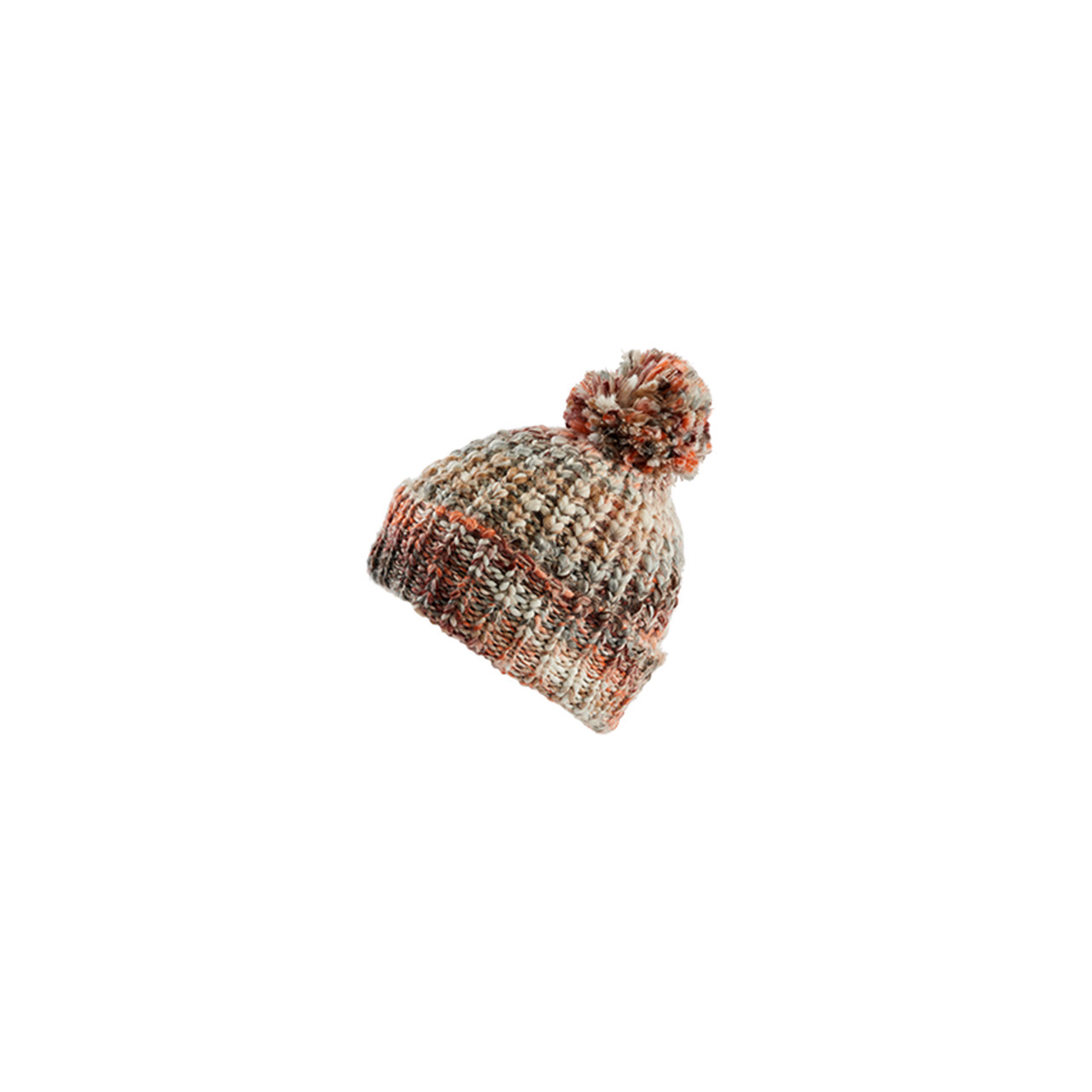 Nitzsche Accessoires Bunte Bommelmütze mit schönem Strickmuster Saisonschlussverkauf