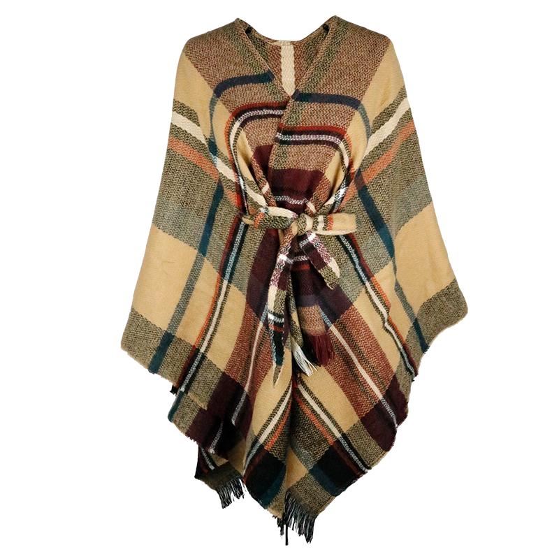 Nitzsche Accessoires Gewebter Damen Poncho Zeitlich begrenztes Angebot