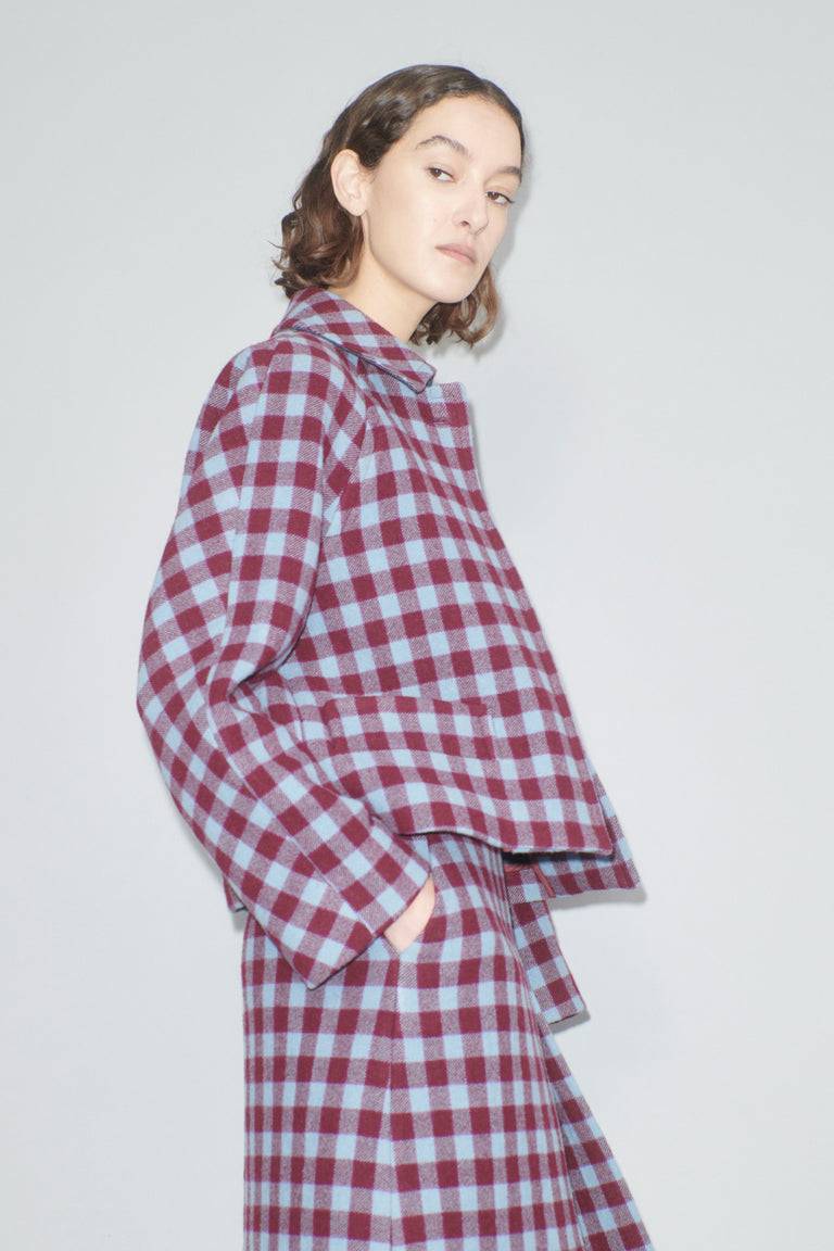 Odeeh Brushed Vichy Jacke, Crimson Neueste Mode