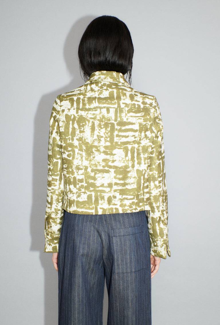 Odeeh Blow-Up Texture Jacke, Goldolive Online Outlet