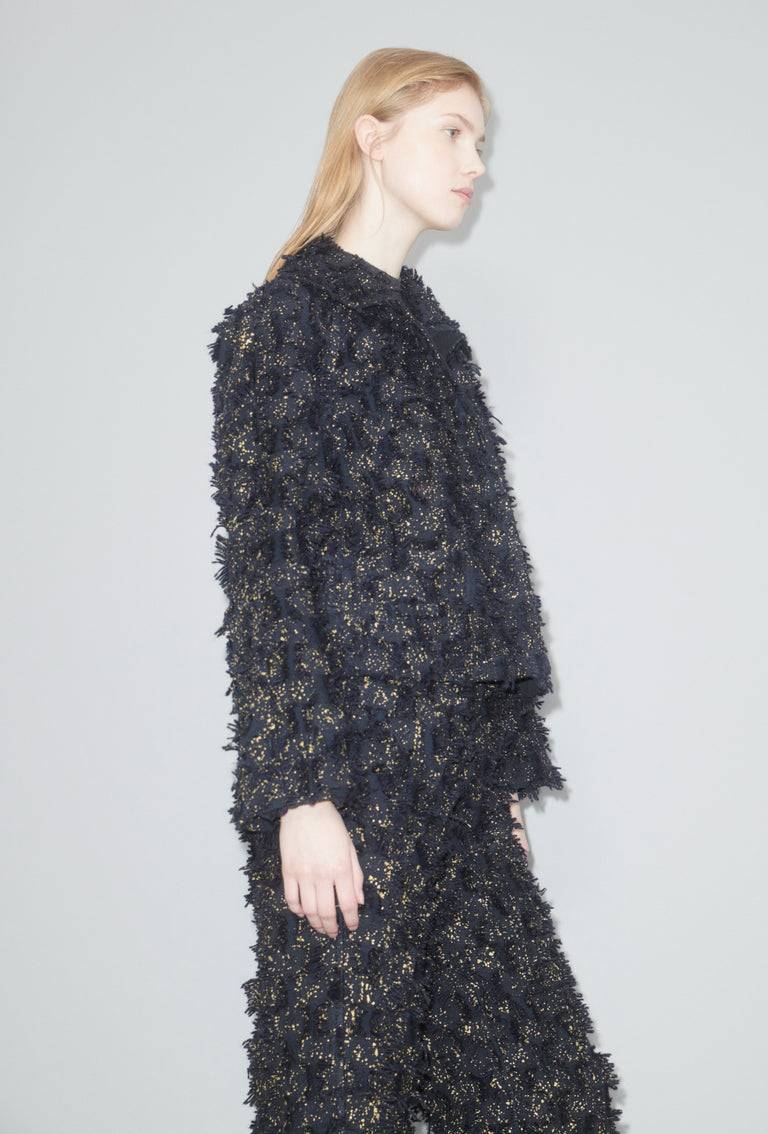 Odeeh Gold Sprinkled Fringes Jacke, Midnight Exklusive Angebote