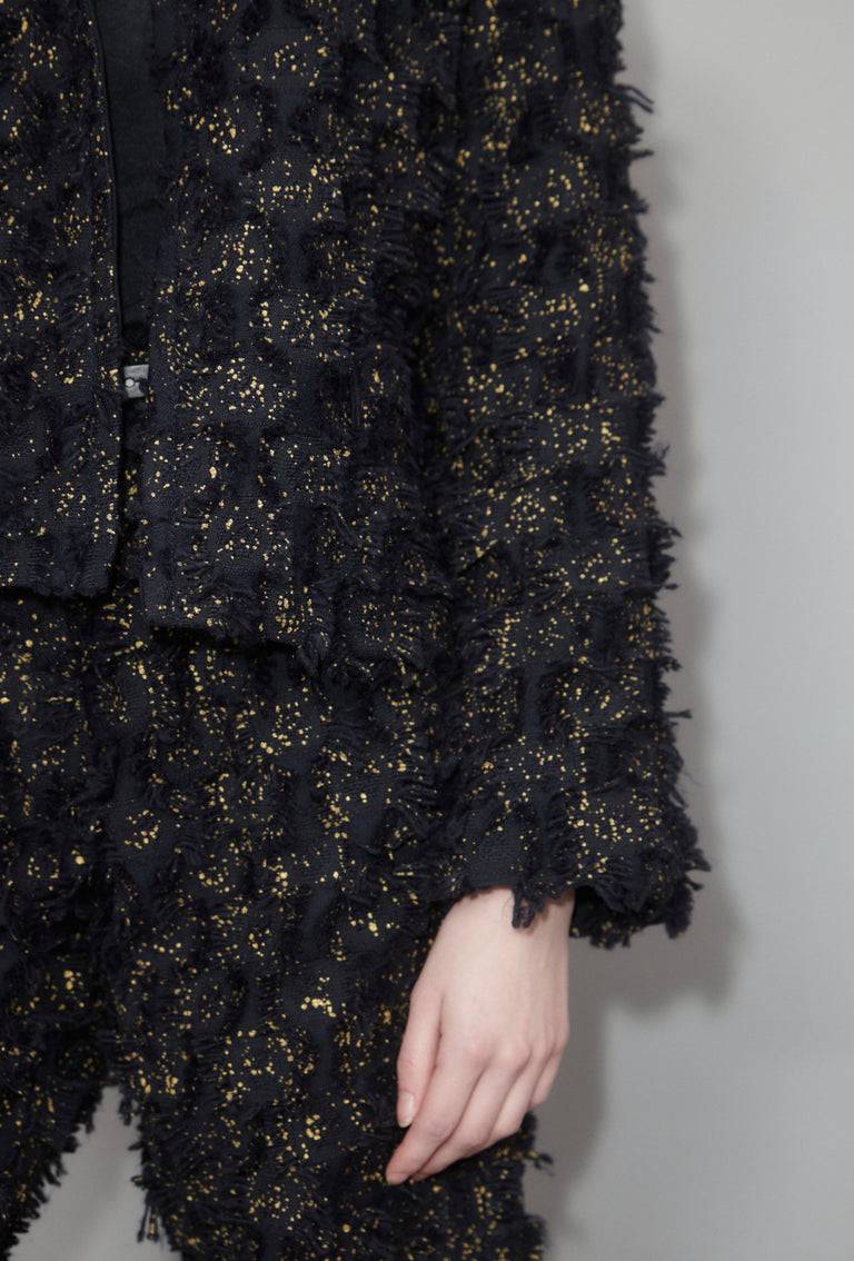 Odeeh Gold Sprinkled Fringes Jacke, Midnight Exklusive Angebote