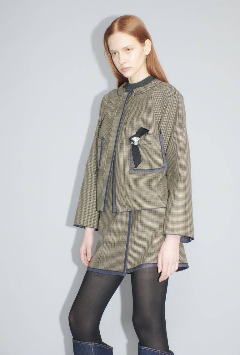 Odeeh Bounded Denim Jacke, Khaki Kauf eins, bekomm eins gratis