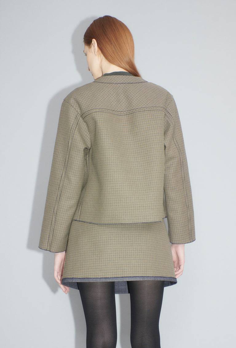 Odeeh Bounded Denim Jacke, Khaki Kauf eins, bekomm eins gratis