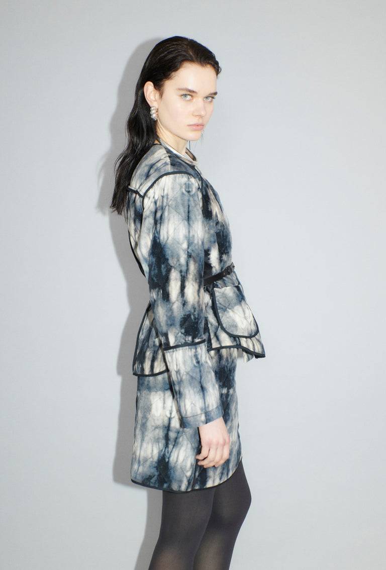 Odeeh Quilted Tie-Dye Jacke, Ink Tägliche Deals