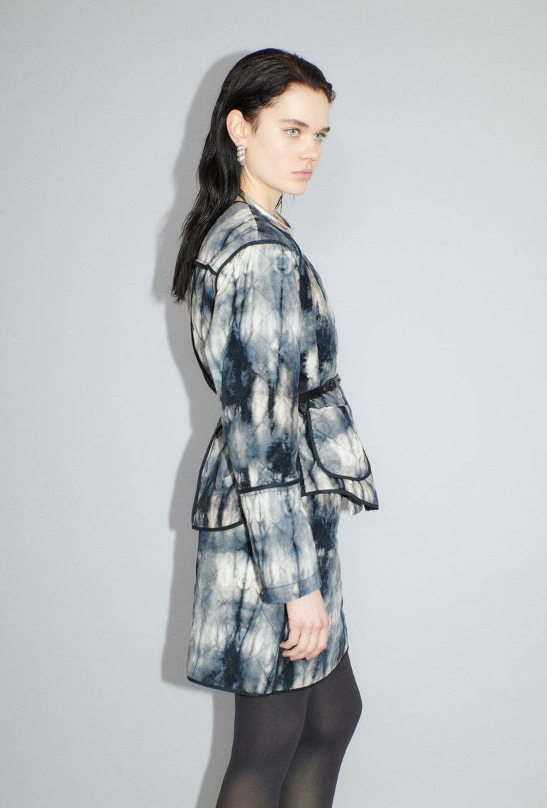 Odeeh Quilted Tie-Dye Jacke, Ink Tägliche Deals