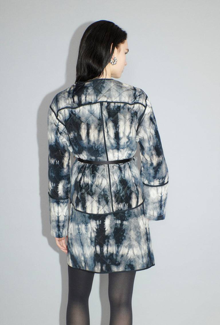 Odeeh Quilted Tie-Dye Jacke, Ink Tägliche Deals