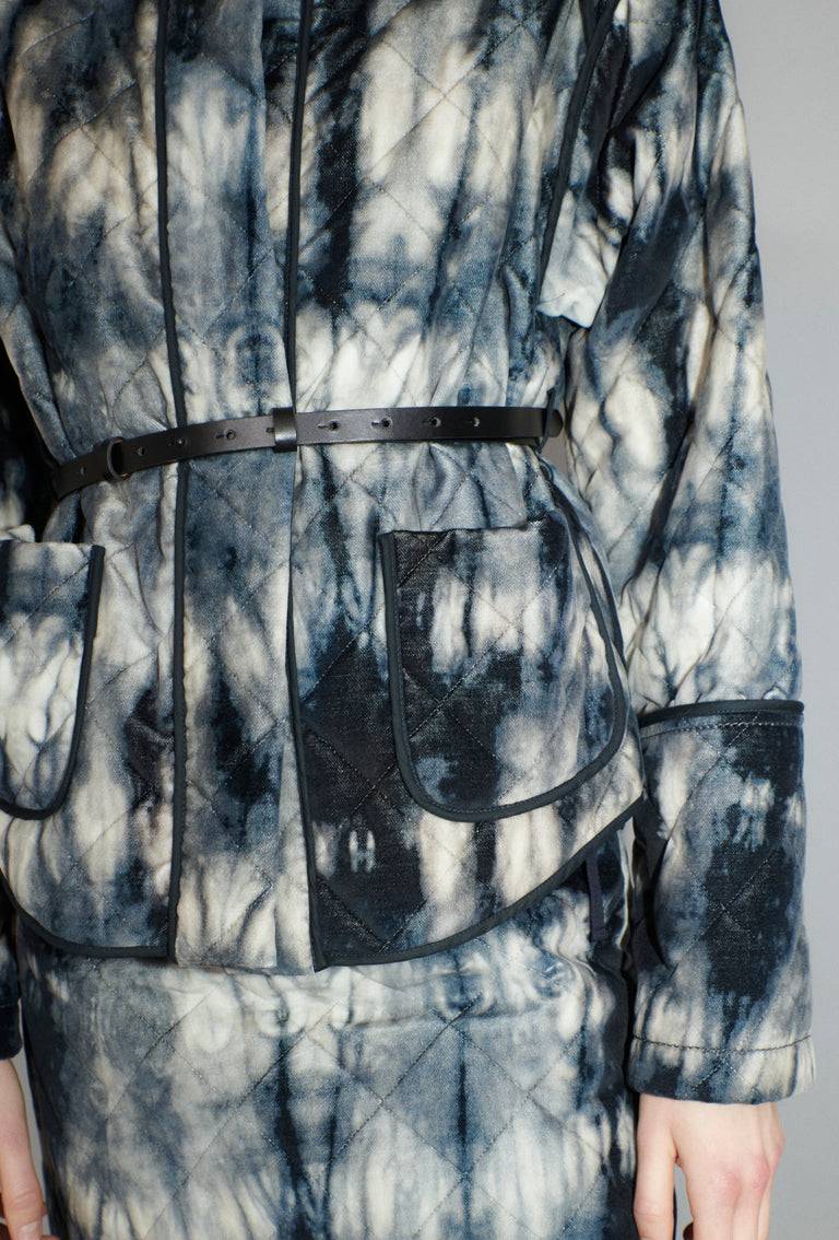 Odeeh Quilted Tie-Dye Jacke, Ink Tägliche Deals