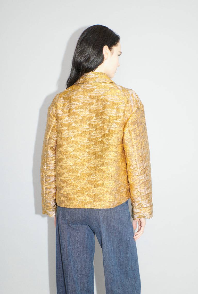 Odeeh Golden Flood Jacke, Gold Riesige Ersparnisse