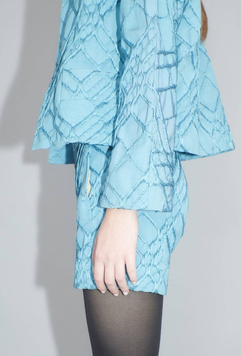 Odeeh Relief Rhombs Jacke, Himmelblau VIP-Rabatte