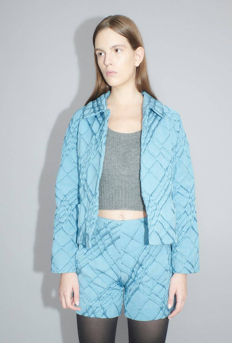 Odeeh Relief Rhombs Jacke, Himmelblau VIP-Rabatte