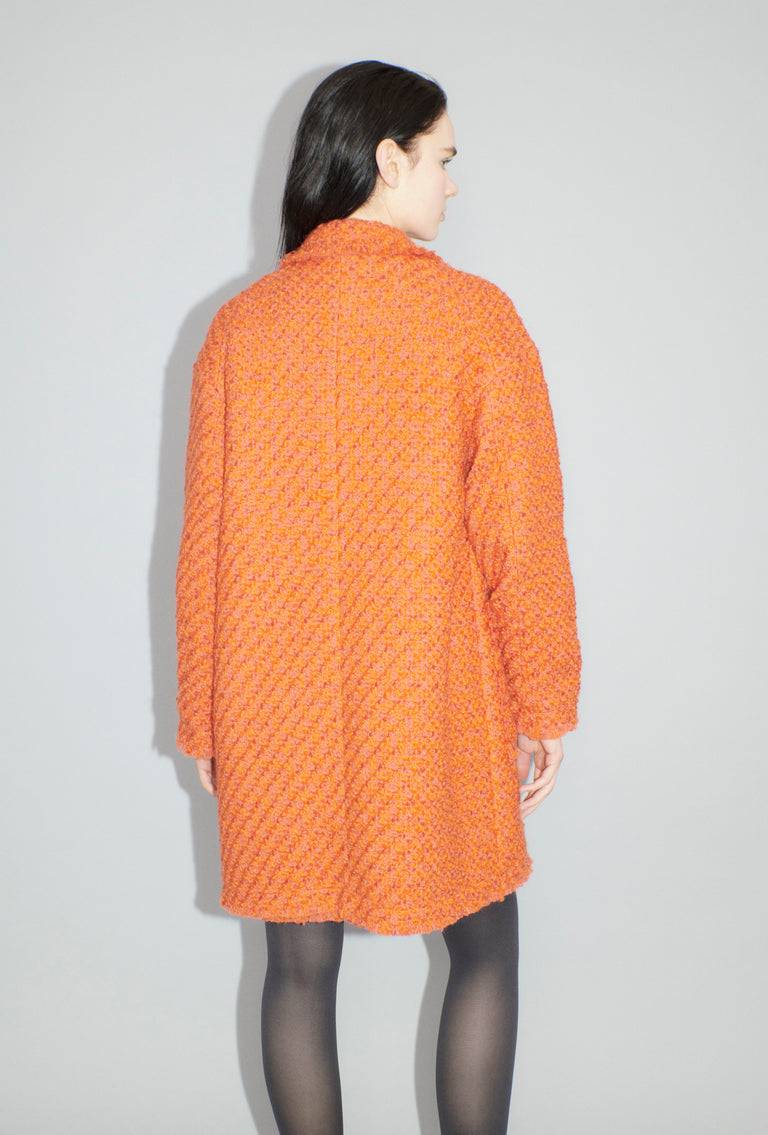 Odeeh Bouclé Tweed Mantel, Mandarin Super Sparpreis