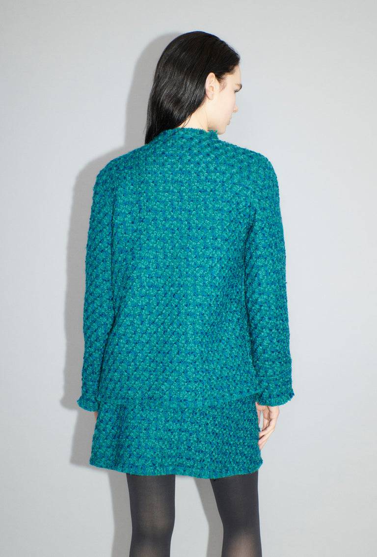 Odeeh Bouclé Tweed Jacke, Dark Peacock Wochenangebot