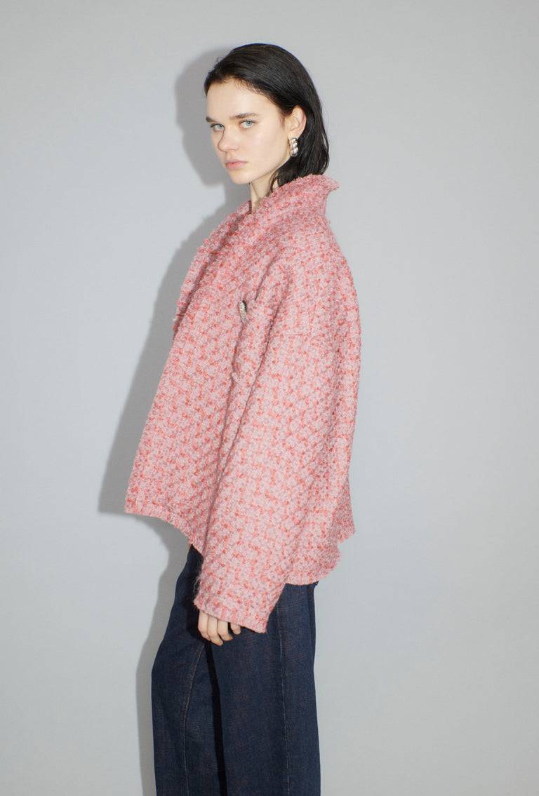 Odeeh Bouclé Tweed Jacke, Dahlia Kostenlose Rückgabe