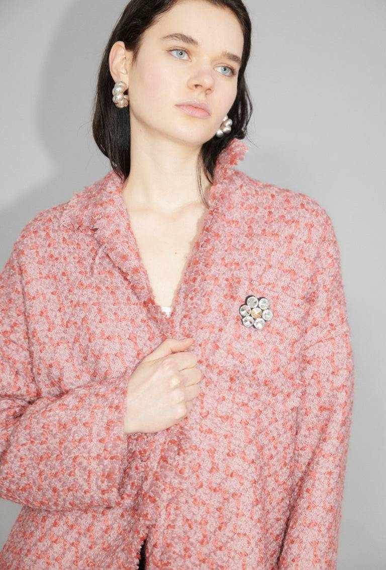 Odeeh Bouclé Tweed Jacke, Dahlia Kostenlose Rückgabe