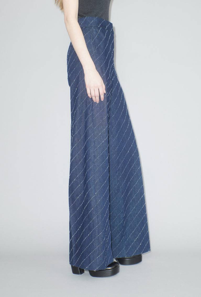 Odeeh Diagonal Filcoupè Denim Hose, Indigo Sonderangebot der Fabrik