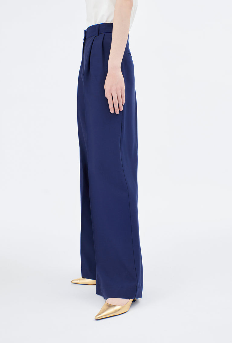 Odeeh Soft Wool Gabardine Hose, Ink Vierteljährliche Förderung