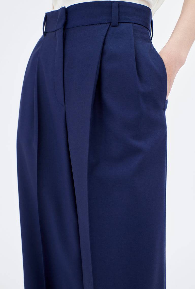 Odeeh Soft Wool Gabardine Hose, Ink Vierteljährliche Förderung