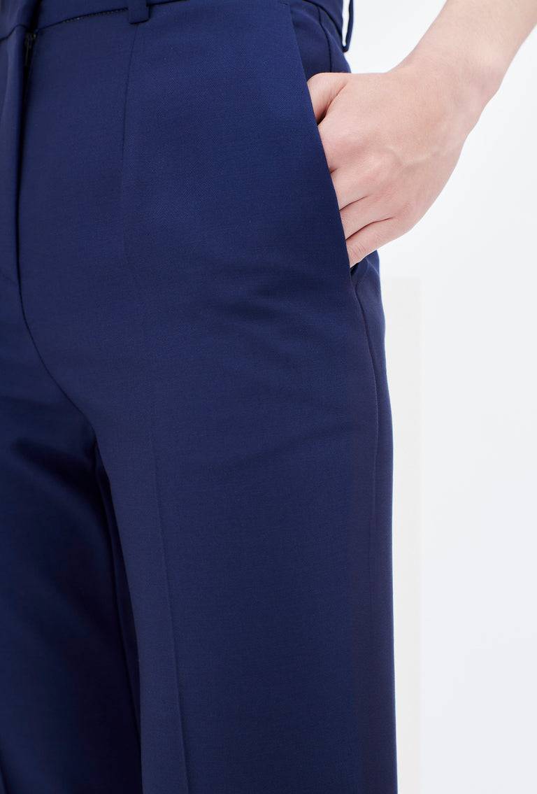 Odeeh Soft Wool Gabardine Hose, Ink Super Rabatt