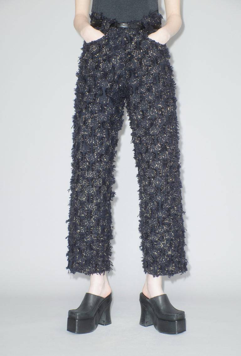 Odeeh Gold Sprinkled Fringes Hose, Midnight Clearance-Verkauf