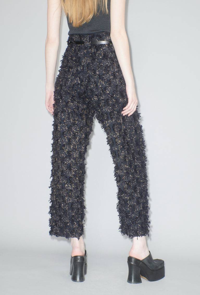 Odeeh Gold Sprinkled Fringes Hose, Midnight Clearance-Verkauf