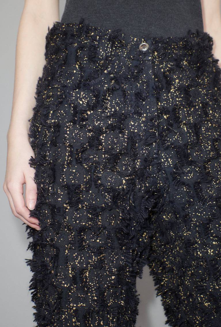 Odeeh Gold Sprinkled Fringes Hose, Midnight Clearance-Verkauf