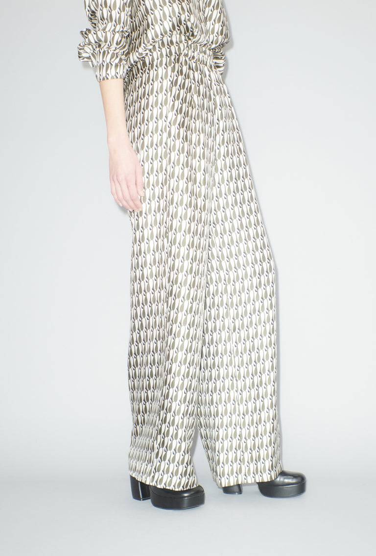 Odeeh Abstract Penguins Hose, Brown Olive Speichern exportieren