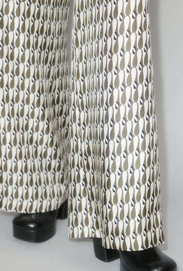 Odeeh Abstract Penguins Hose, Brown Olive Speichern exportieren