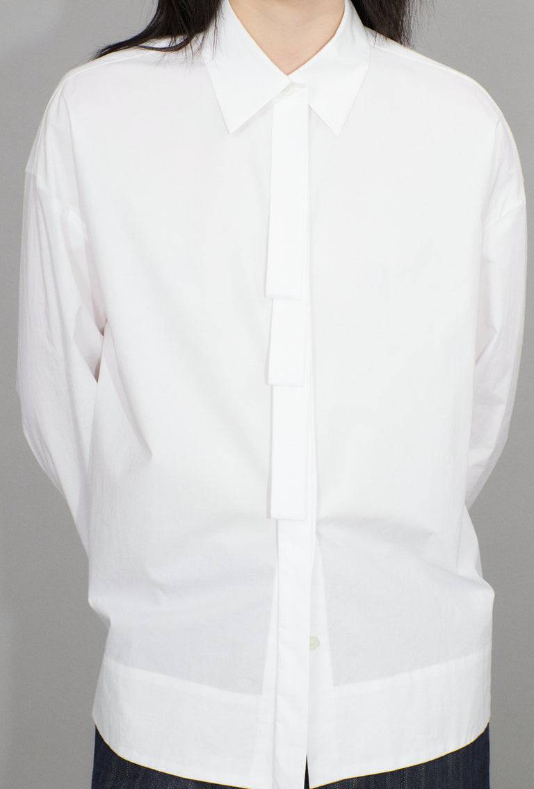 Odeeh Crushed Popeline Bluse, White 2025