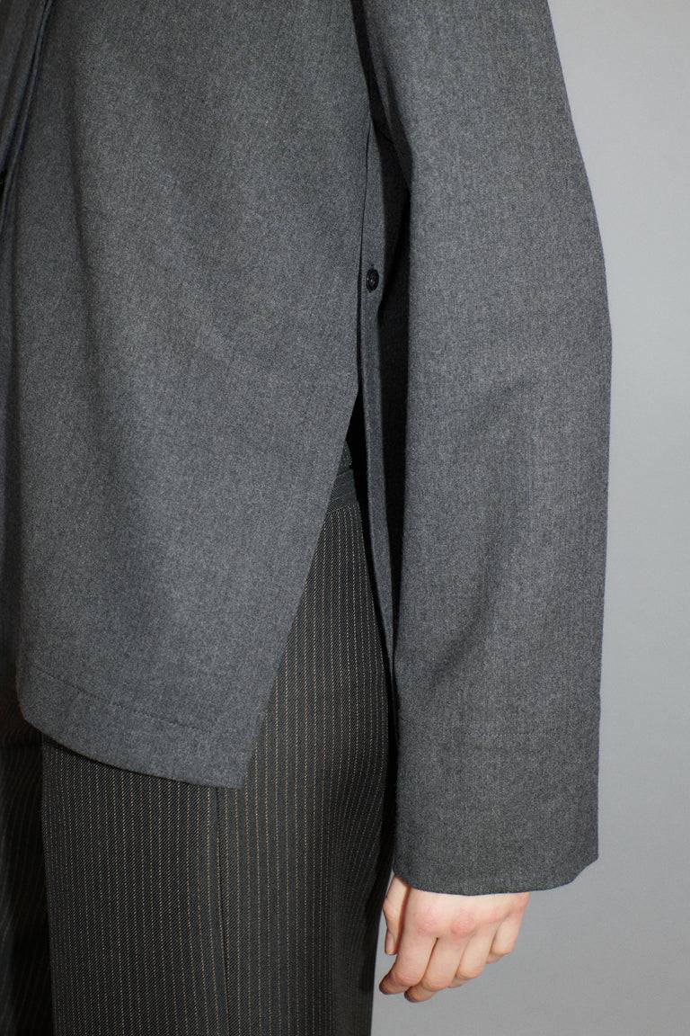 Odeeh Stretch Flannel Bluse, Granite Online