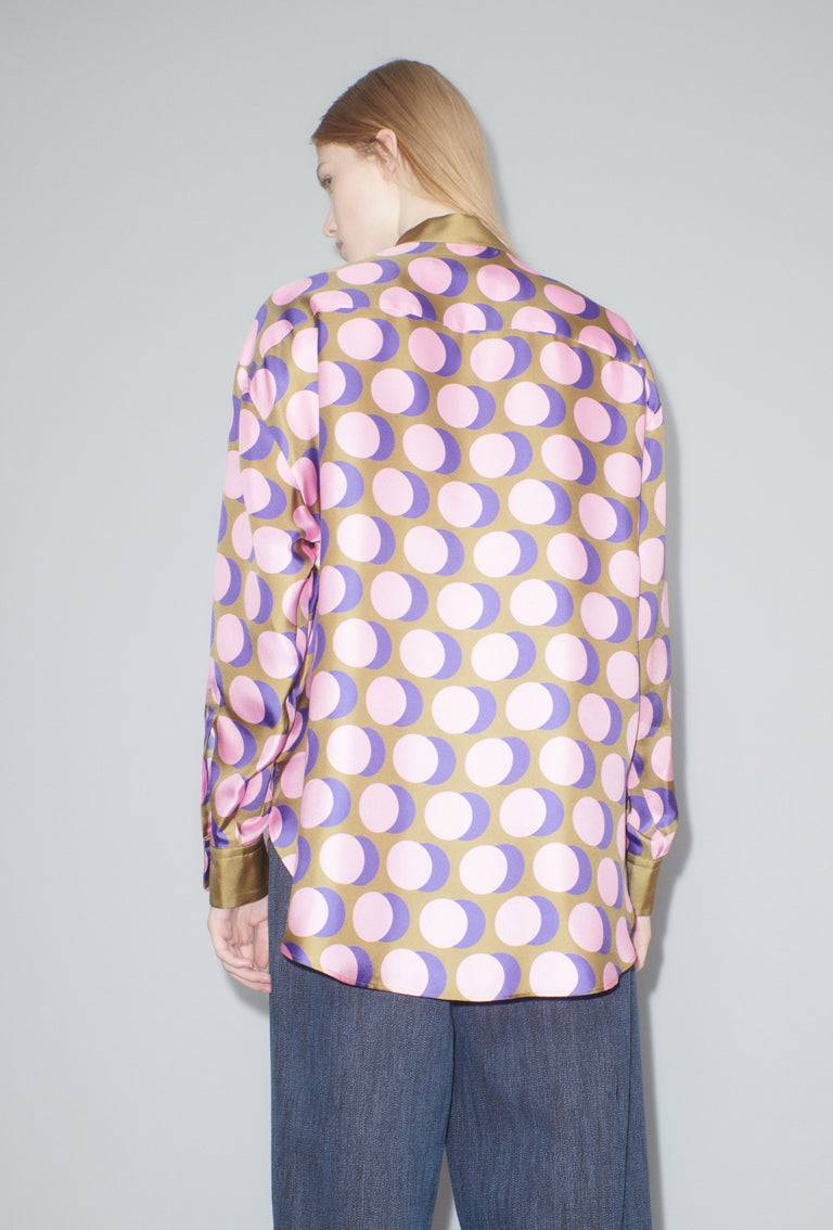 Odeeh Double Dot Bluse, Candy im Angebot