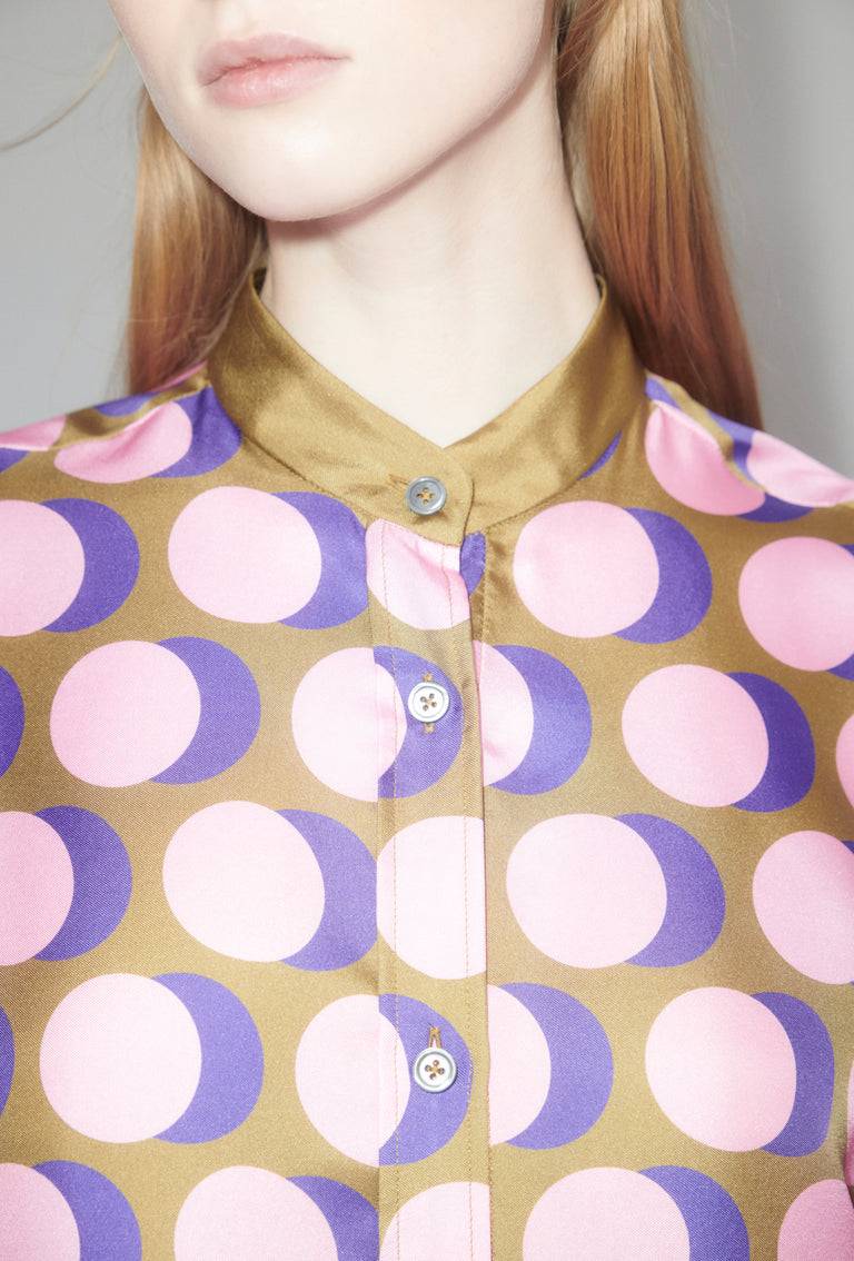 Odeeh Double Dot Bluse, Candy im Angebot