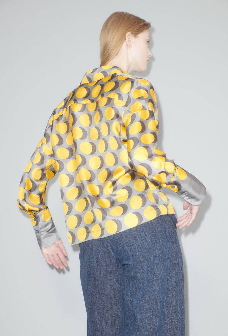 Odeeh Double Dot Bluse, Golden Yellow Schlussverkauf