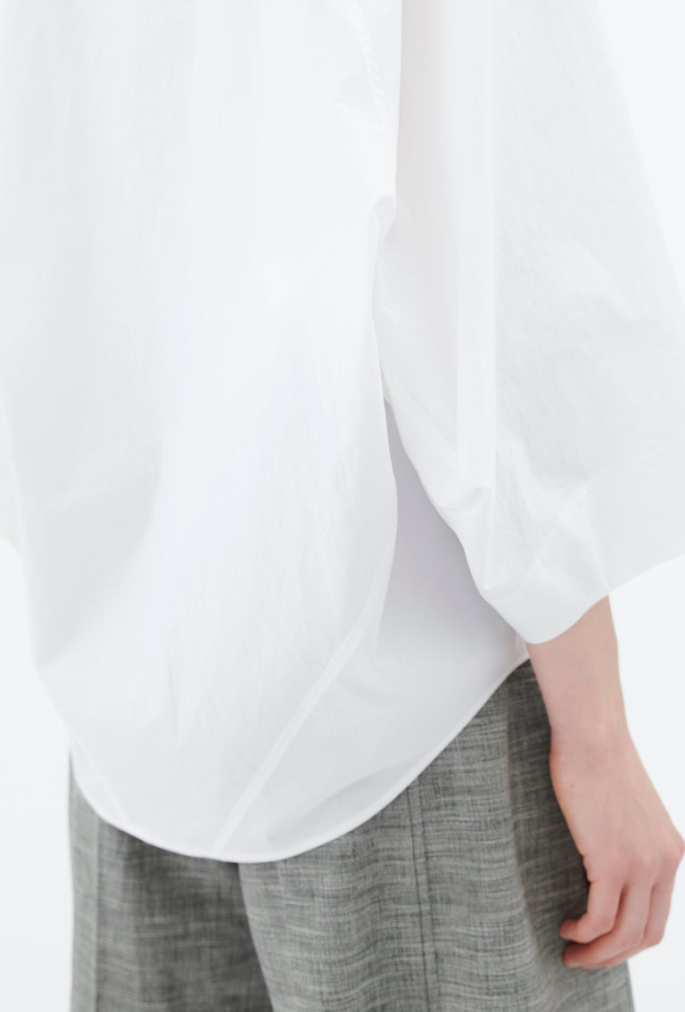 Odeeh Cotton Popeline Bluse, White Meist gekauft