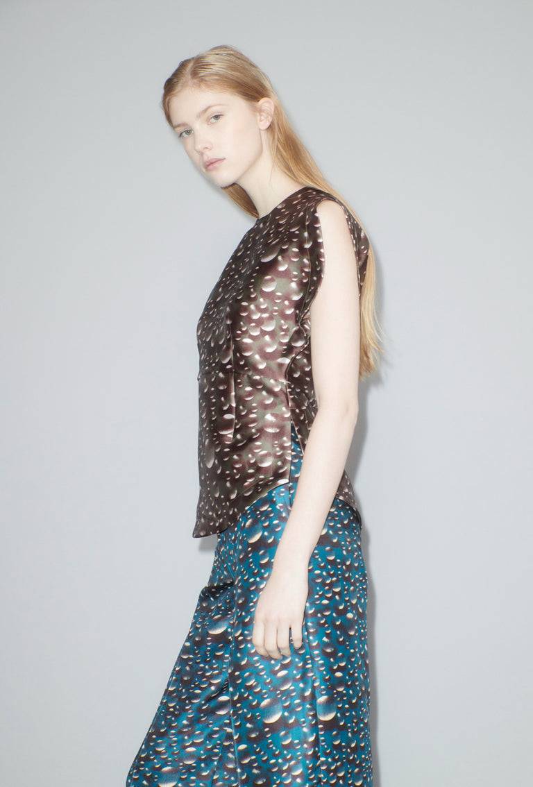 Odeeh Glass Bubbles Top, Aubergine Blitzverkäufe