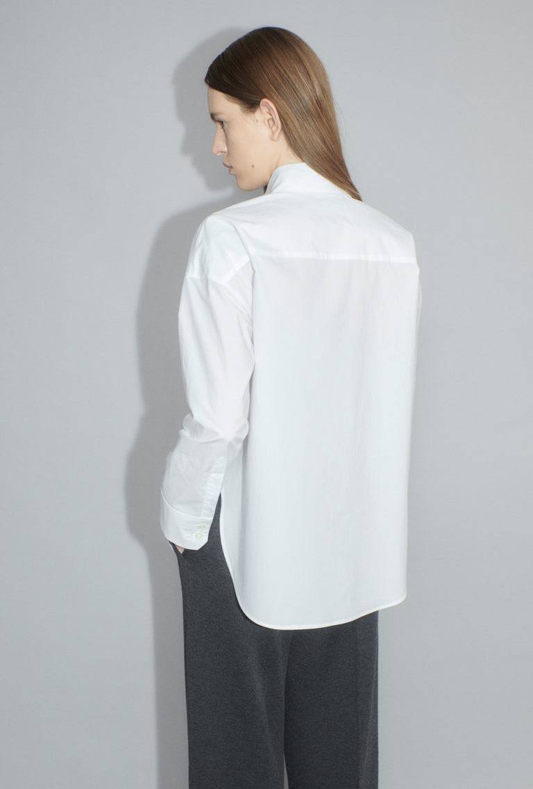 Odeeh Crushed Popeline Bluse, White Kostenloser Versand