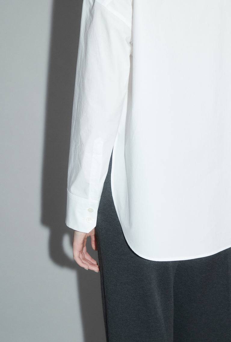 Odeeh Crushed Popeline Bluse, White Kostenloser Versand