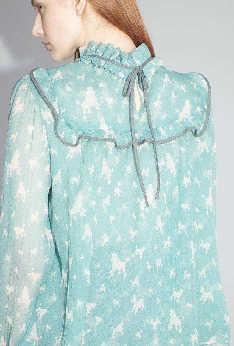 Odeeh Mini Poodles Bluse, Sea Green Fabrik Onlineshop