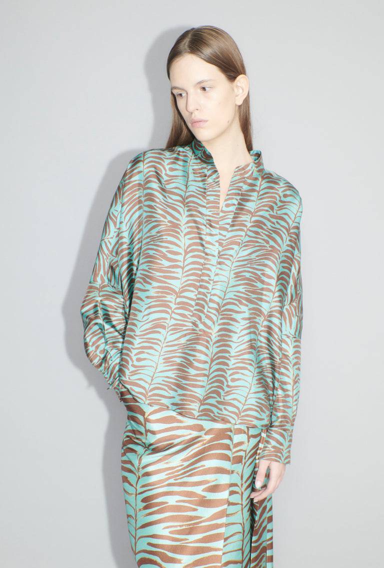Odeeh Op-Art Tree Bluse, Shellac Fabrikpreis
