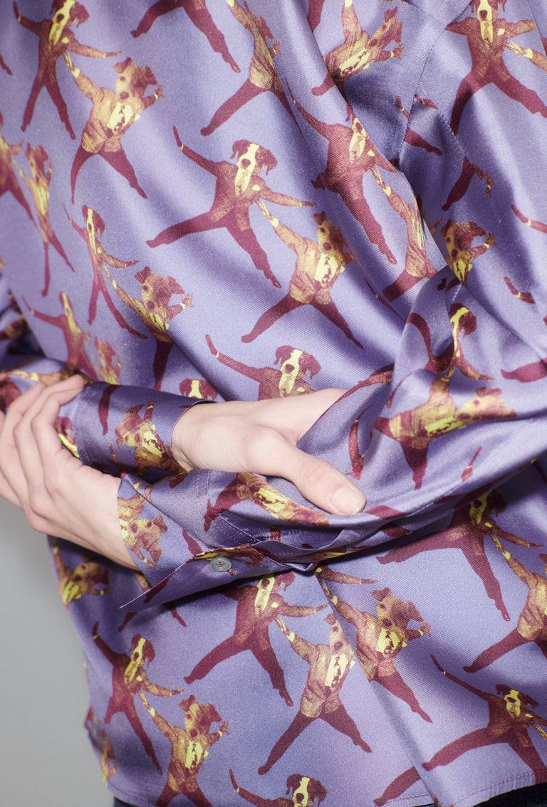 Odeeh Dancing Dogs Bluse, Lavender Günstig kaufen