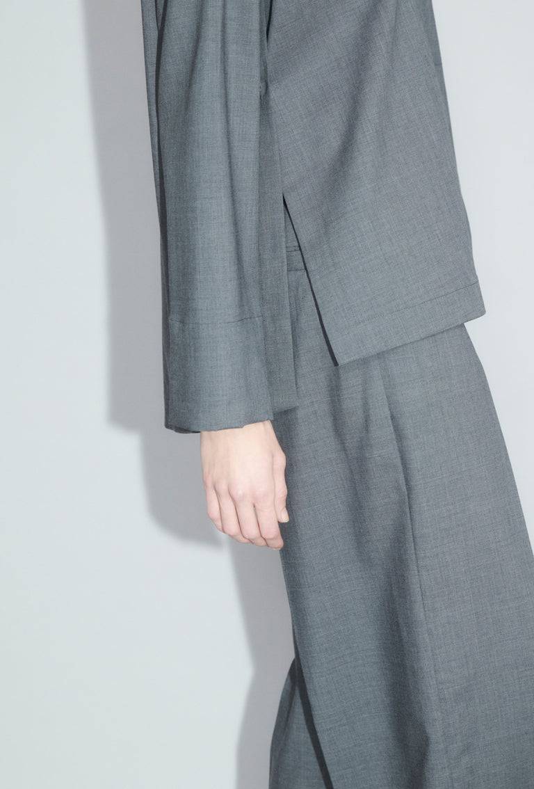 Odeeh Super Light Wool Bluse, Charcoal Begrenztes Angebot