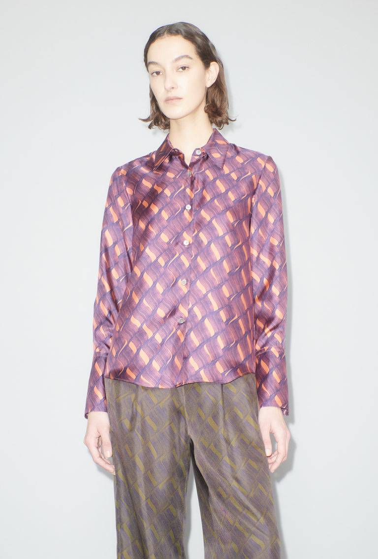 Odeeh Brush Waves Bluse, Flamingo Vatertagsangebot